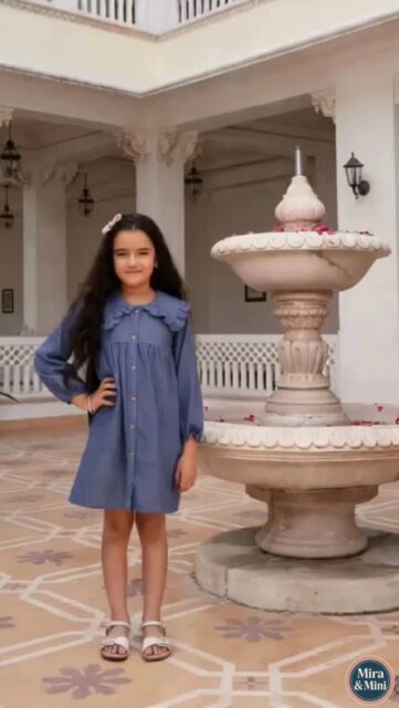 Every time she wears this Blue Denim Ruffle Collar Shirt Dress, my heart feels so proud… 👗
The crisp ruffled collar, button-down front, and that perfect everyday comfort make her look confident, comfortable, and absolutely adorable.
This is the dress she’ll choose again and again.
This is the dress you’ll want to twin with her on every sunny day and special moment.
MRP ₹2999 → Special Price ₹1499
Stock is disappearing fast.
DM us RIGHT NOW to order  before it's gone!
#MiraAndMini #DenimTwinning