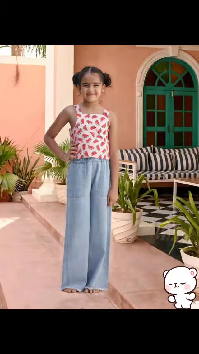 Every time she stands like this in her Pink Heart Print top,
 my heart just melts 💕
The adorable heart-patterned top paired with soft blue wide-leg pants – comfortable enough for play, cute enough for every twinning moment.
This is the outfit she feels confident and happy in.
This is the set you’ll want to twin with her again and again.
MRP ₹2999 → Special Price ₹1499 (Very Limited Stock)
Stock is disappearing fast.
DM us RIGHT NOW to order / reserve your size before it's gone!
#MiraAndMini